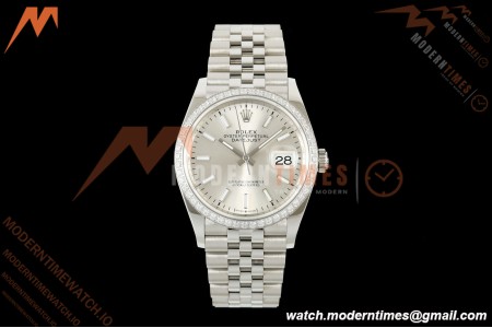 Rolex - Datejust 126284RBR 36mm Jub Dia 904L SS/SS Silv/Dia VSF VS3235 | 롤렉스 - 데이저스트 126284RBR 36mm 주빌리 다이아 904L 스테인리스 스틸/스테인리스 스틸 실버/다이아 VSF VS3235