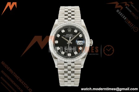 Rolex - Datejust 126284RBR 36mm Jub Dia 904L SS/SS Blk/Dia VSF VS3235