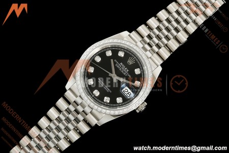 Rolex - Datejust 126284RBR 36mm Jub Dia 904L SS/SS Blk/Dia VSF VS3235