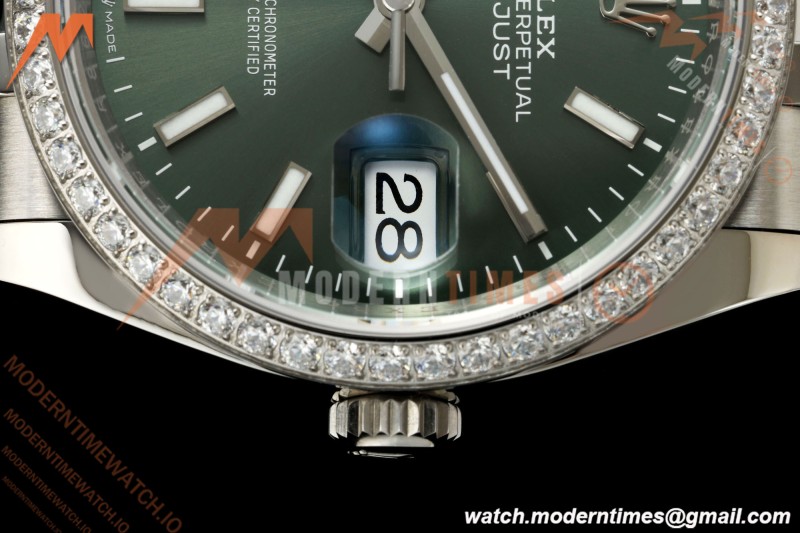 Rolex - Datejust 126284RBR 36mm Jub Dia 904L SS/SS Grn/Dia VSF VS3235 | 롤렉스 - 데이저스트 126284RBR 36mm 주빌리 다이아 904L 스테인리스 스틸/스테인리스 스틸 그린/다이아 VSF VS3235