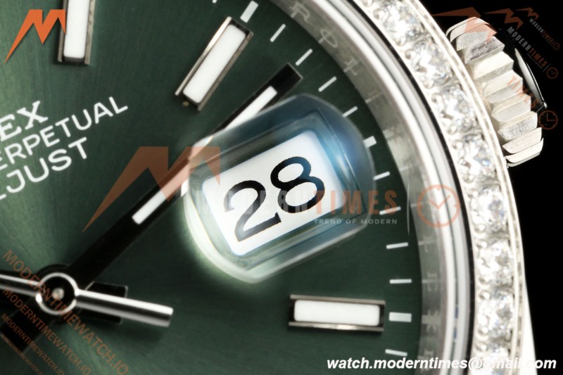 Rolex - Datejust 126284RBR 36mm Jub Dia 904L SS/SS Grn/Dia VSF VS3235 | 롤렉스 - 데이저스트 126284RBR 36mm 주빌리 다이아 904L 스테인리스 스틸/스테인리스 스틸 그린/다이아 VSF VS3235