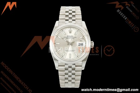 Rolex - Datejust 36mm 126200 Jub Smt 904L SS/SS Silv/Stk VSF VS3235