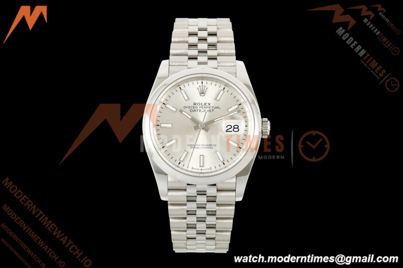 Rolex - Datejust 36mm 126200 Jub Smt 904L SS/SS Silv/Stk VSF VS3235