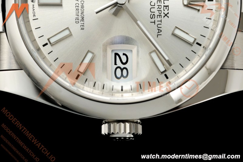 Rolex - Datejust 36mm 126200 Jub Smt 904L SS/SS Silv/Stk VSF VS3235