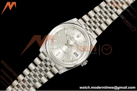 Rolex - Datejust 36mm 126200 Jub Smt 904L SS/SS Silv/Stk VSF VS3235