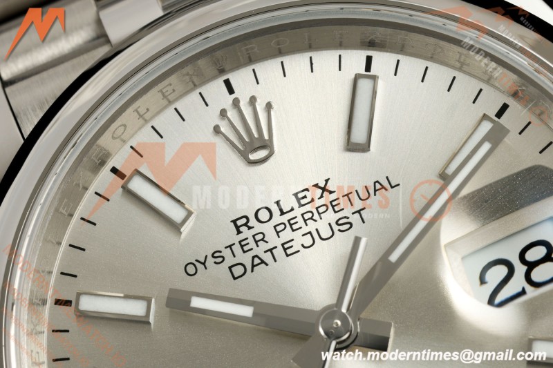 Rolex - Datejust 36mm 126200 Jub Smt 904L SS/SS Silv/Stk VSF VS3235