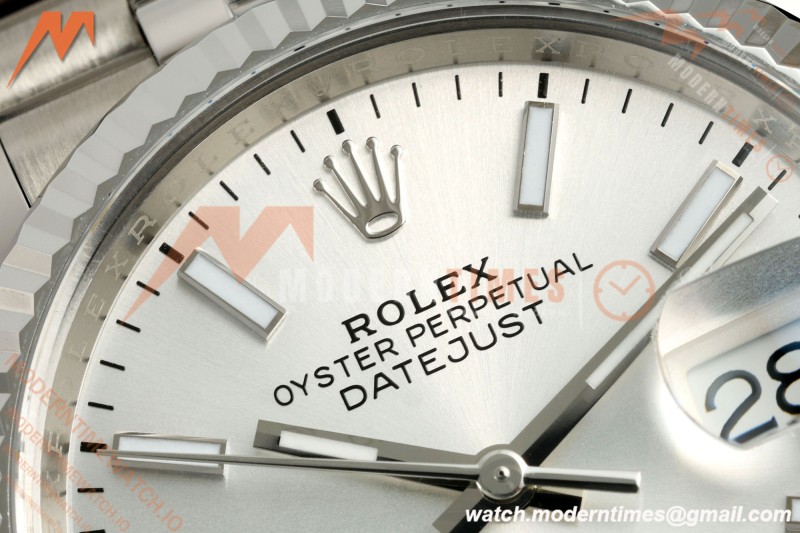 Rolex - Datejust 126234 36mm Jub Flt 904L SS/SS Silv/Stk VF DD3235