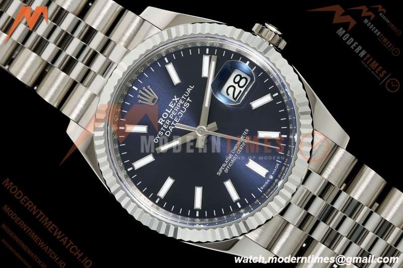 Rolex - Datejust 126234 36mm Jub Flt 904L SS/SS Blue/Stk VF DD3235