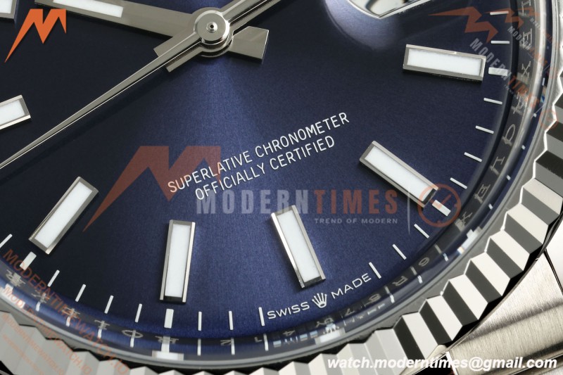 Rolex - Datejust 126234 36mm Jub Flt 904L SS/SS Blue/Stk VF DD3235