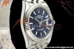 Rolex - Datejust 126234 36mm Jub Flt 904L SS/SS F-Blu/Stk VF DD3235