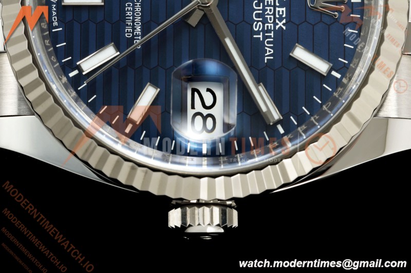 Rolex - Datejust 126234 36mm Jub Flt 904L SS/SS F-Blu/Stk VF DD3235