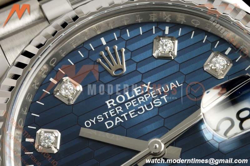 Rolex - Datejust 126234 36mm Jub Flt 904L SS/SS F-Blu/Dia VF DD3235 | 롤렉스 - 데이트저스트 126234 36mm 주빌리 플라이트 904L SS/SS F-블루/다이아 VF DD3235