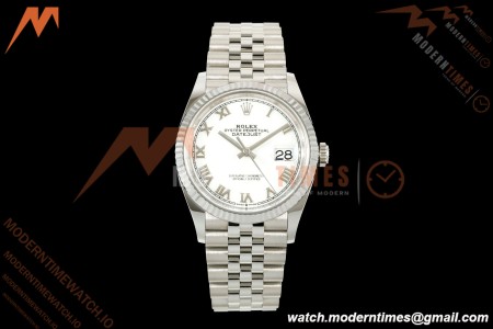 Rolex - Datejust 126234 36mm Jub Flt 904L SS/SS Wht/Rmn VF DD3235