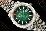 Rolex - Datejust 126334 41mm Jub Flt 904L SS/SS Ombre Green/Stk QF JH3235 Free Sprung