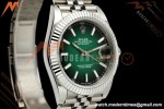 Rolex - Datejust 126334 41mm Jub Flt 904L SS/SS Ombre Green/Stk QF JH3235 Free Sprung