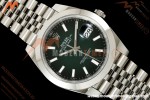 Rolex - Datejust 126300 41mm 904L  Jub Smt SS/SS Ombre Green/Stk ARF DD3235