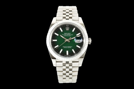 Rolex - Datejust 126334 41mm Jub Flt 904L SS/SS Ombre Green/Stk SEEKF DD3235