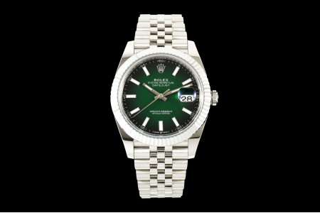 Rolex - Datejust 126334 41mm Jub Flt 904L SS/SS Ombre Green/Stk SEEKF DD3235