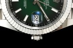 Rolex - Datejust 126334 41mm Jub Flt 904L SS/SS Ombre Green/Stk SEEKF DD3235