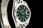 Rolex - Datejust 126334 41mm Jub Flt 904L SS/SS Ombre Green/Stk SEEKF DD3235