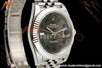 Rolex - Datejust 126334 41mm Wimbledon Jub Flt 904L SS/SS Grey/Rmn RWF JH3235 Free Sprung