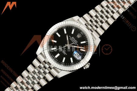Rolex - Datejust 126334 41mm Jub Flt 904L SS/SS Blk/Stk RWF JH3235 Free Sprung