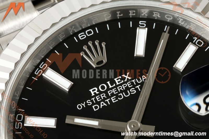 Rolex - Datejust 126334 41mm Jub Flt 904L SS/SS Blk/Stk RWF JH3235 Free Sprung