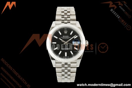 Rolex - Datejust 126334 41mm Jub Flt 904L SS/SS Blk/Stk RWF JH3235 Free Sprung