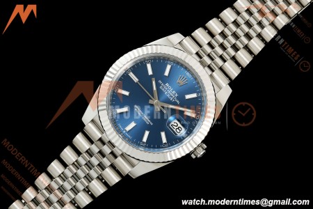 Rolex - Datejust 126334 41mm Jub Flt 904L SS/SS Blue/Stk RWF JH3235 Free Sprung