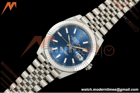 Rolex - Datejust 126334 41mm Jub Flt 904L SS/SS Blue/Stk RWF JH3235 Free Sprung