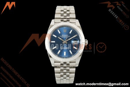 Rolex - Datejust 126334 41mm Jub Flt 904L SS/SS Blue/Stk RWF JH3235 Free Sprung