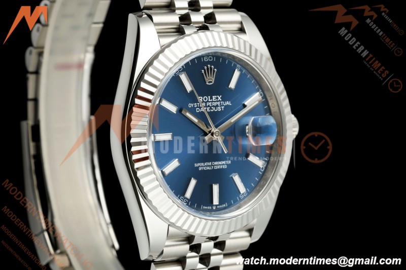 Rolex - Datejust 126334 41mm Jub Flt 904L SS/SS Blue/Stk RWF JH3235 Free Sprung