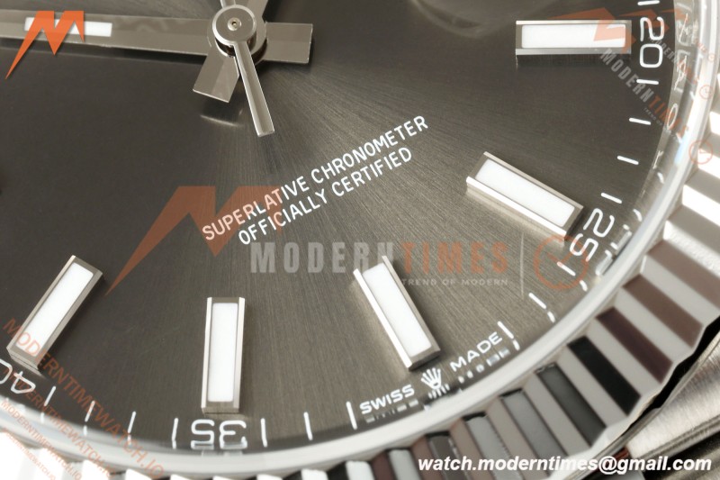 Rolex - Datejust 126334 41mm Jub Flt 904L SS/SS Grey/Stk RWF JJH3235 Free Sprung