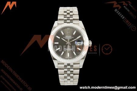 Rolex - Datejust 126334 41mm Jub Flt 904L SS/SS Grey/Stk RWF JJH3235 Free Sprung