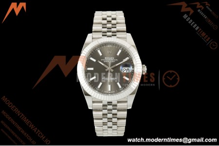 Rolex - Datejust 126334 41mm Jub Flt 904L SS/SS Grey/Stk RWF JJH3235 Free Sprung