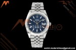 Rolex - Datejust 126334 41mm Jub Flt 904L SS/SS Blue Textured/Stk RWF JH3235 Free Sprung