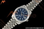 Rolex - Datejust 126334 41mm Jub Flt 904L SS/SS Blue Textured/Stk RWF JH3235 Free Sprung