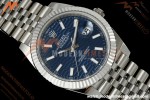 Rolex - Datejust 126334 41mm Jub Flt 904L SS/SS Blue Textured/Stk RWF JH3235 Free Sprung