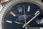 Rolex - Datejust 126334 41mm Jub Flt 904L SS/SS Blue Textured/Stk RWF JH3235 Free Sprung