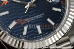 Rolex - Datejust 126334 41mm Jub Flt 904L SS/SS Blue Textured/Stk RWF JH3235 Free Sprung