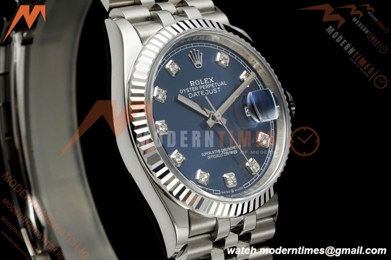 Rolex - Datejust 126234 36mm Jub Flt 904L SS/SS Blu/Dia RWF JH3235 Free Sprung