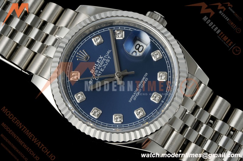 Rolex - Datejust 126234 36mm Jub Flt 904L SS/SS Blu/Dia RWF JH3235 Free Sprung