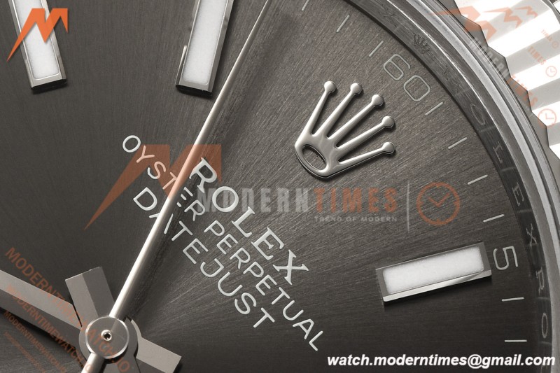 Rolex - Datejust 126334 41mm Jub Flt 904L SS/SS Grey/Stk VSF DD3235 Free Sprung
