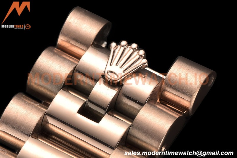 Rolex - DayDate 40mm Flt/Pres RG/RG Champagne Diamond GDF MY8215