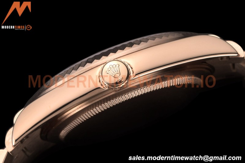 Rolex - DayDate 40mm Flt/Pres RG/RG Champagne Diamond GDF MY8215