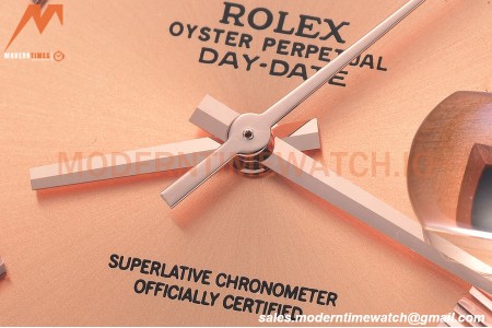 Rolex - DayDate 40mm Flt/Pres RG/RG Champagne Rmn GDF MY8215