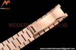 Rolex - DayDate 40mm Flt/Pres RG/RG Brown Roman GDF MY8215