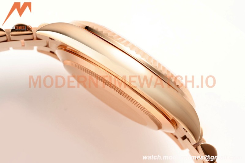 Rolex - DayDate 228235 Gain Weight 40mm Flt Pres RG/RG Champ/Dia KF VR3255
