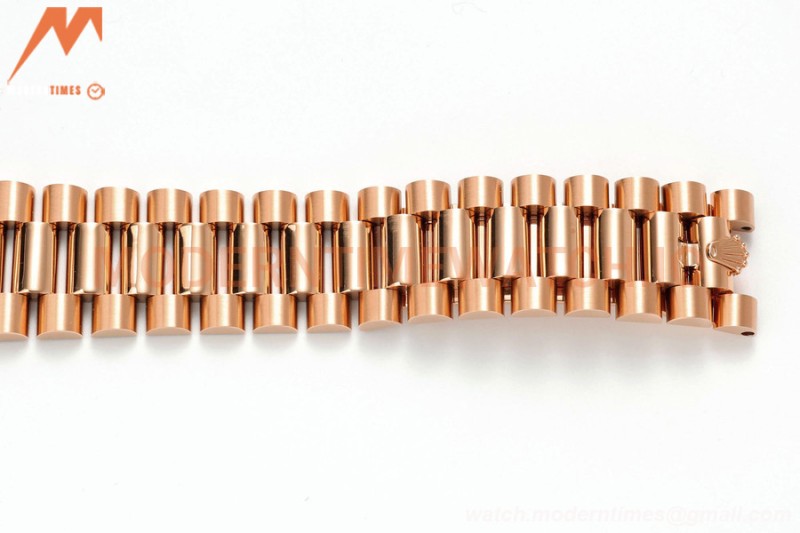 Rolex - DayDate 228235 Gain Weight 40mm Flt Pres RG/RG Champ/Dia KF VR3255