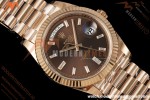 Rolex - DayDate 228235 40mm Flt Pres RG/RG Brn/Dia VSF V2 VS3255